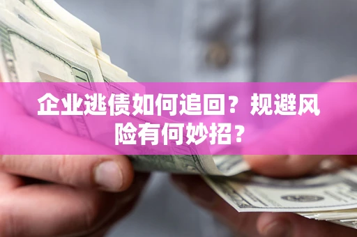 武汉企业逃债如何追回？规避风险有何妙招？
