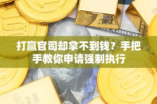 武汉打赢官司却拿不到钱？手把手教你申请强制执行