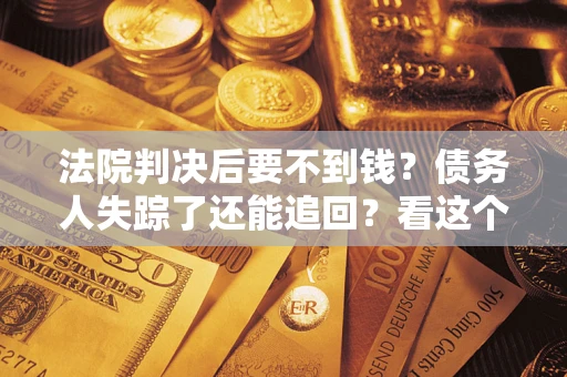 武汉法院判决后要不到钱？债务人失踪了还能追回？看这个方法！