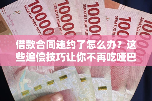 武汉借款合同违约了怎么办？这些追偿技巧让你不再吃哑巴亏