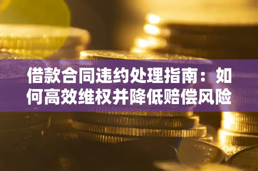 武汉借款合同违约处理指南：如何高效维权并降低赔偿风险？