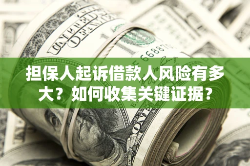 武汉担保人起诉借款人风险有多大？如何收集关键证据？