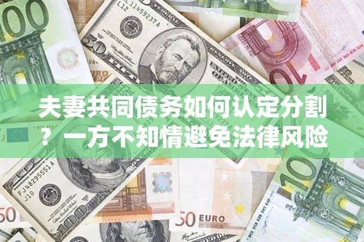 武汉夫妻共同债务如何认定分割？一方不知情避免法律风险必看！